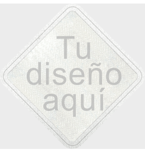 Parche Personalizable con Stick Brillante en Forma de Rombo
