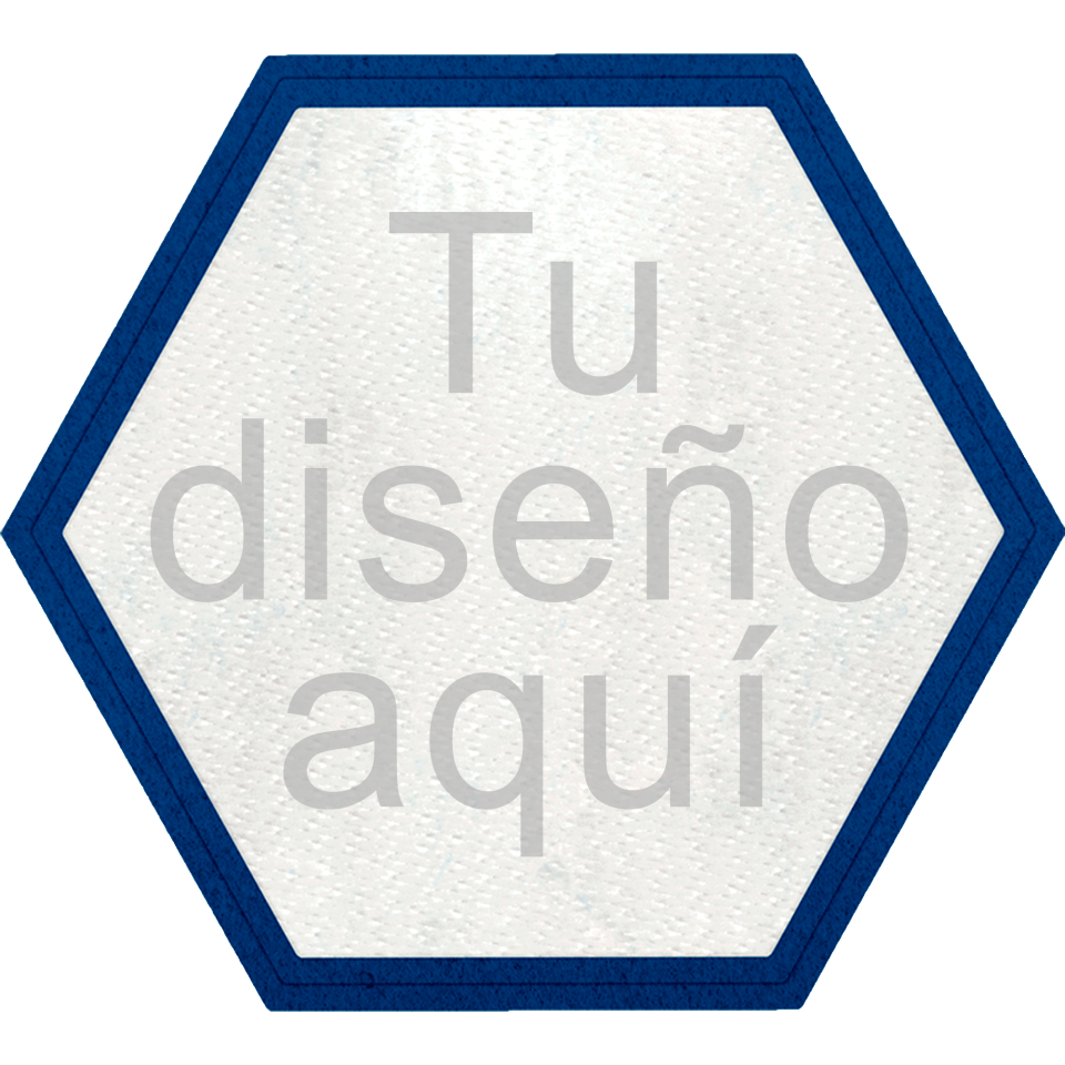 Parche Stick Forma Hexagonal de Distintos Colores