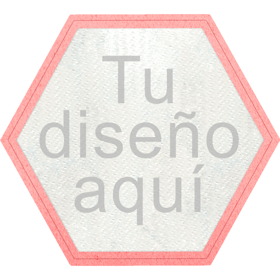 Parche Stick Forma Hexagonal de Distintos Colores