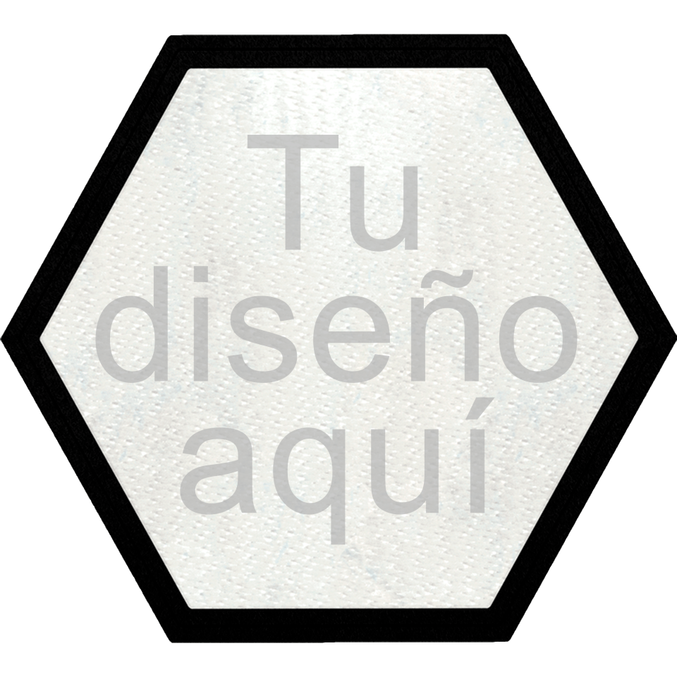 Parche Stick Forma Hexagonal de Distintos Colores