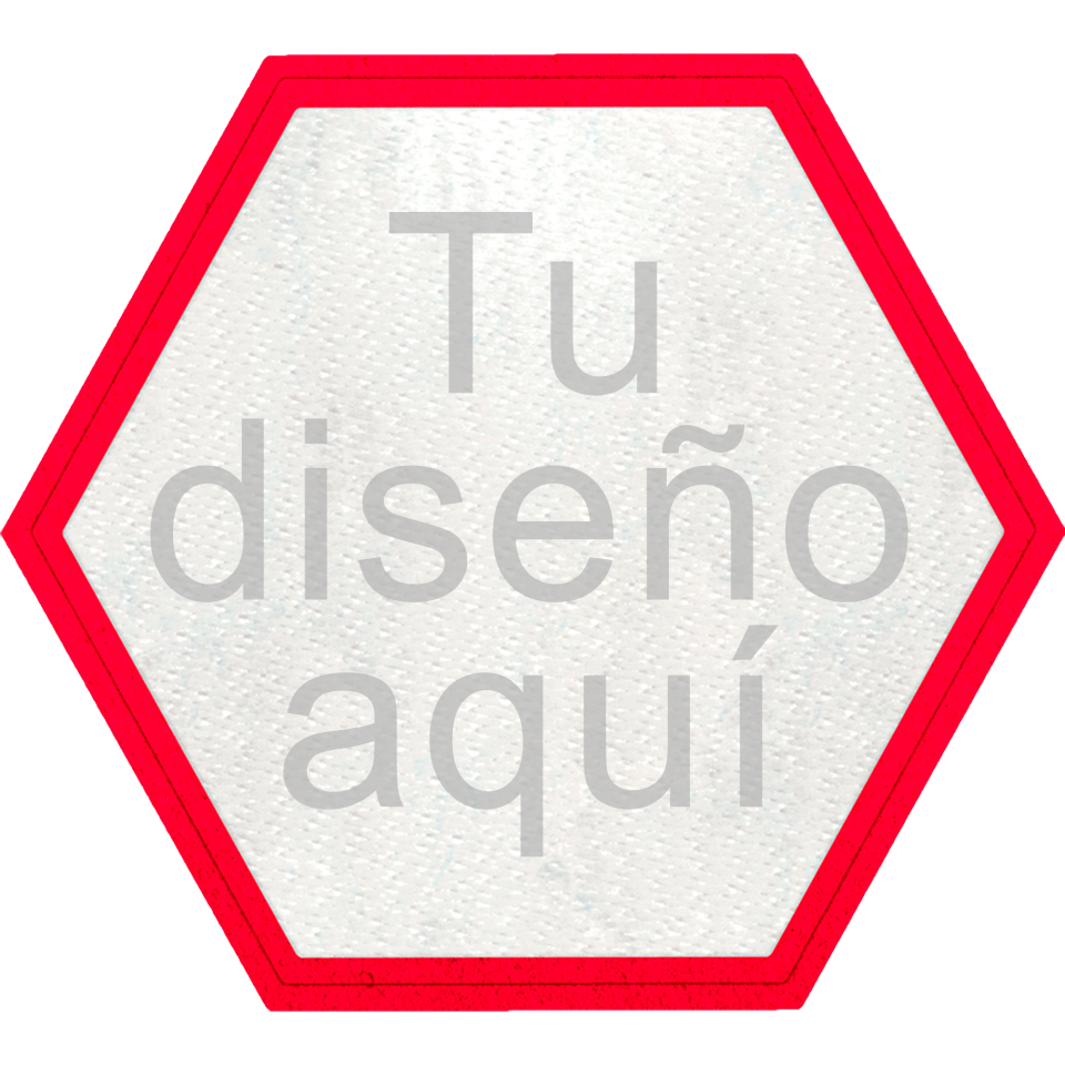 Parche Stick Forma Hexagonal de Distintos Colores