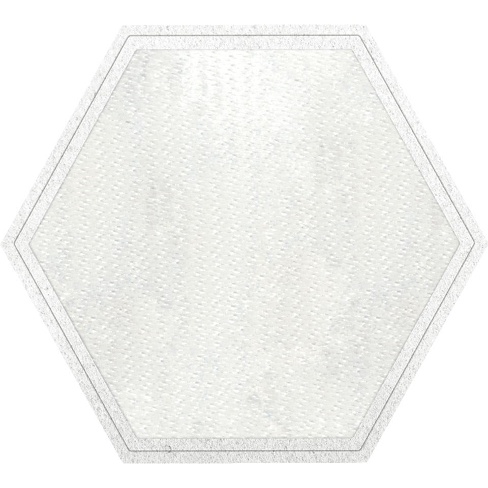 Parche Stick Forma Hexagonal de Distintos Colores