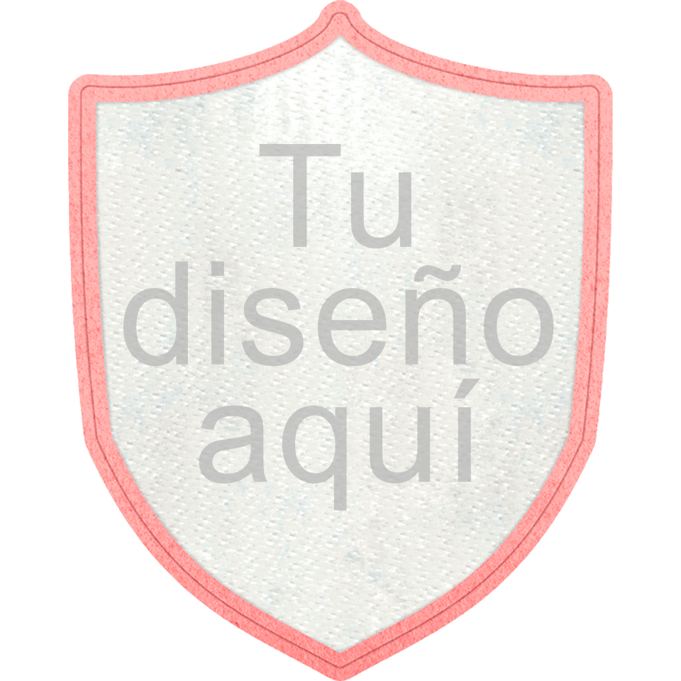 Parche Stick Forma de Escudo con Acabado Brillante