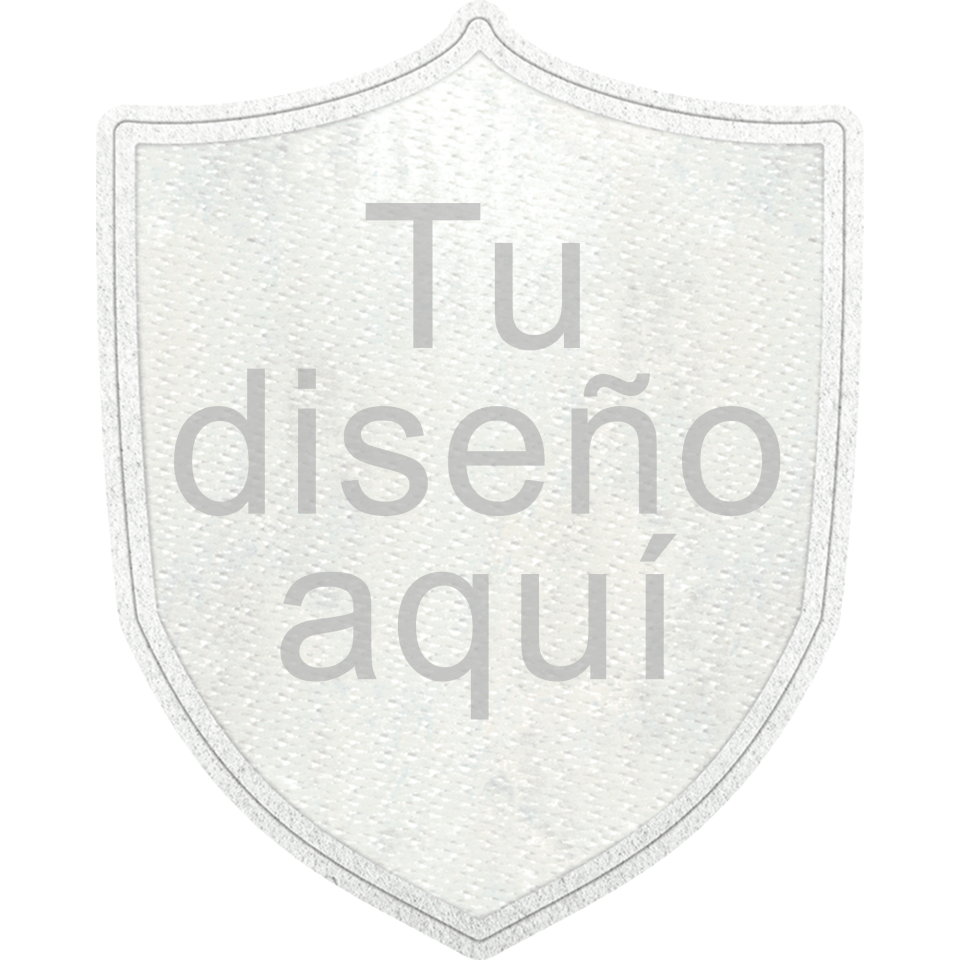 Parche Stick Forma de Escudo con Acabado Brillante