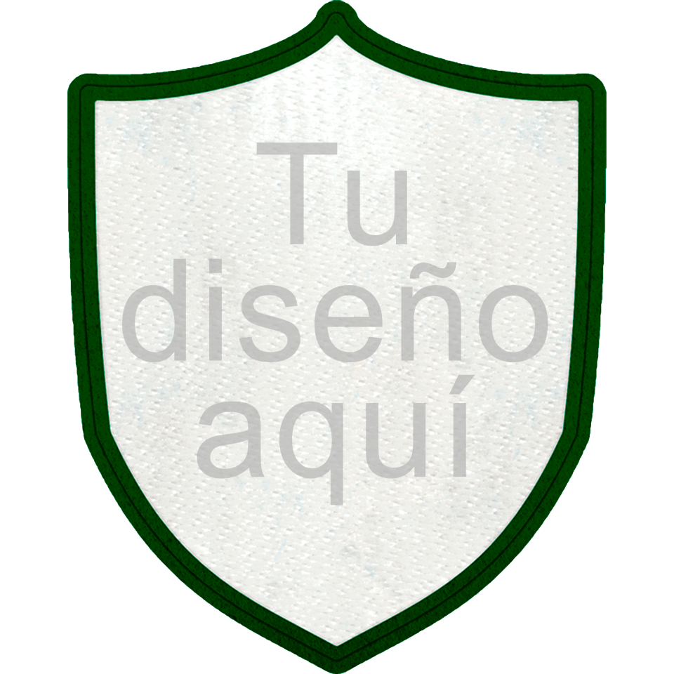 Parche Stick Forma de Escudo con Acabado Brillante