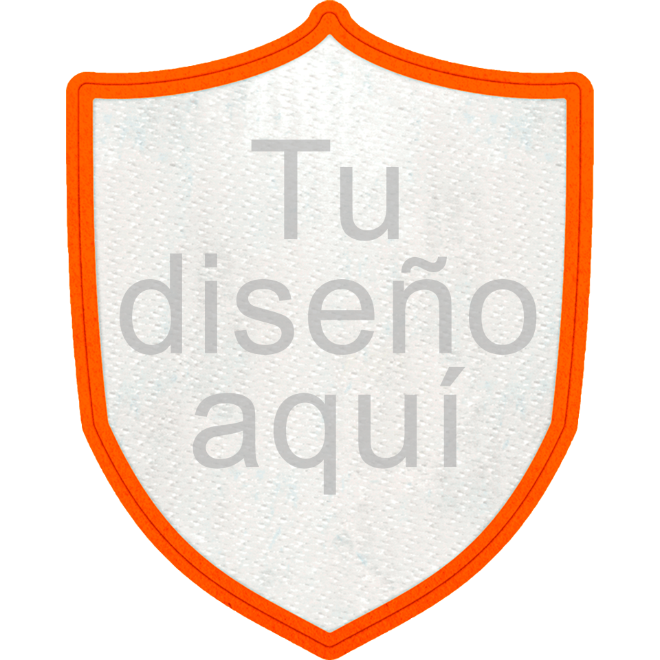 Parche Stick Forma de Escudo con Acabado Brillante