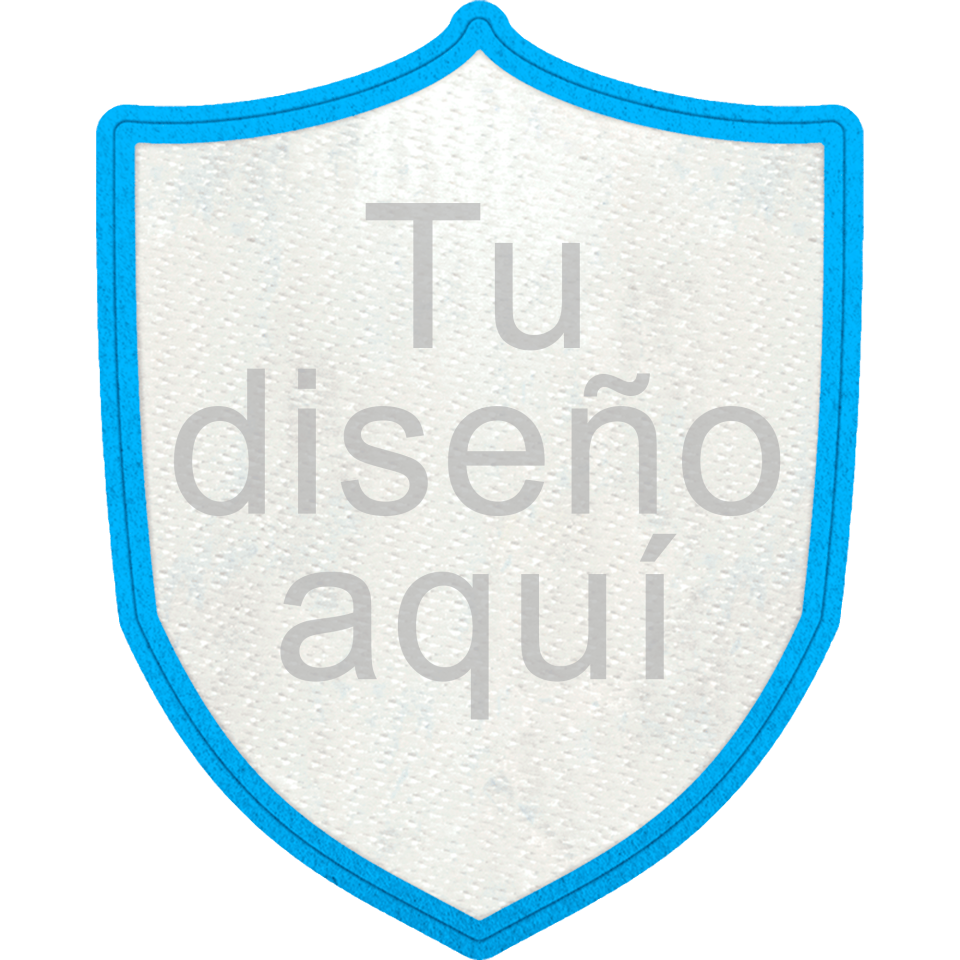 Parche Stick Forma de Escudo con Acabado Brillante