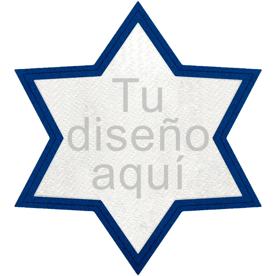 Parche Personalizable STICK con FLOCK Forma Estrella 6 Puntas