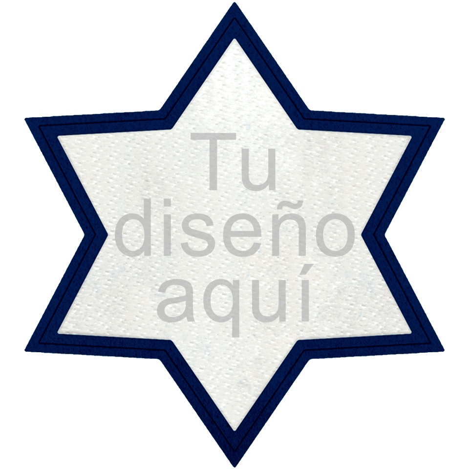 Parche Personalizable STICK con FLOCK Forma Estrella 6 Puntas