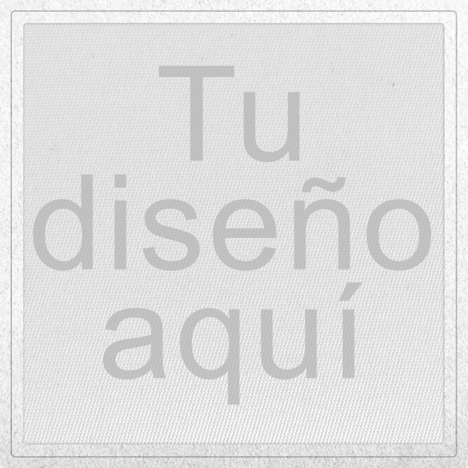 Parche Satín Flock Personalizable Forma Cuadrada Mate, o con tu forma