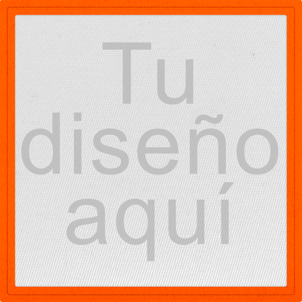 Parche Satín Flock Personalizable Forma Cuadrada Mate, o con tu forma