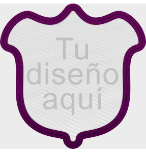 Parche Satín con Flock Personalizable Forma de Tulipán