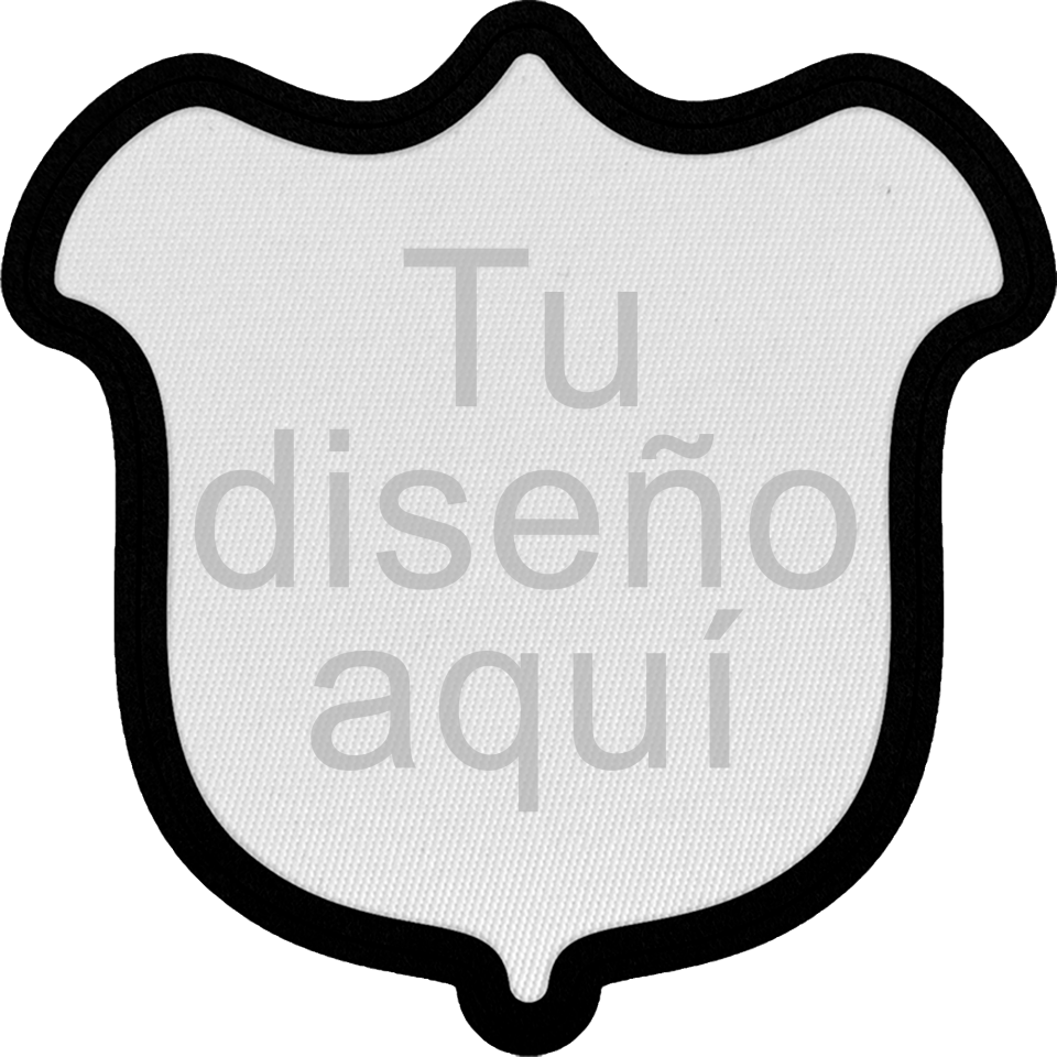 Parche Satín con Flock Personalizable Forma de Tulipán