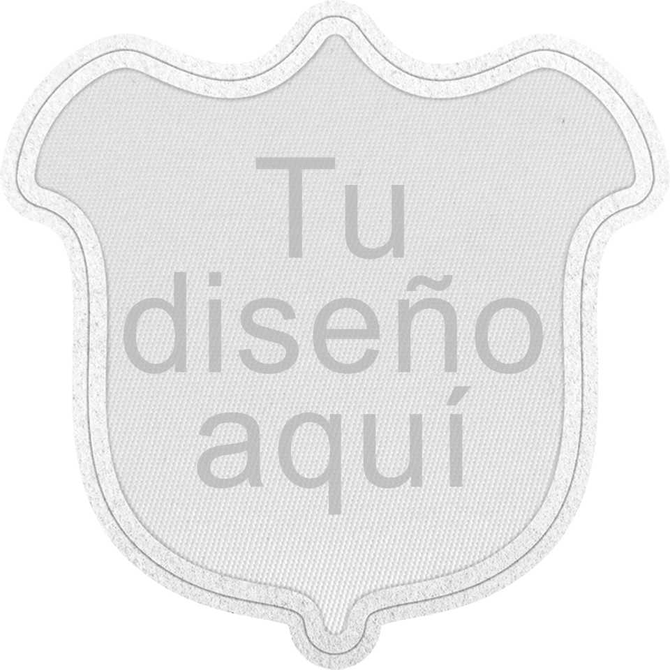 Parche Satín con Flock Personalizable Forma de Tulipán