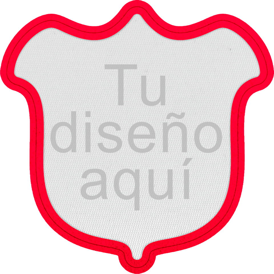 Parche Satín con Flock Personalizable Forma de Tulipán