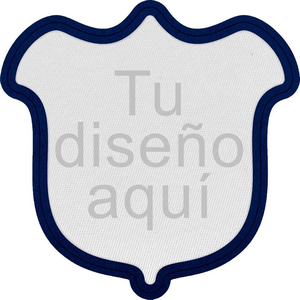 Parche Satín con Flock Personalizable Forma de Tulipán