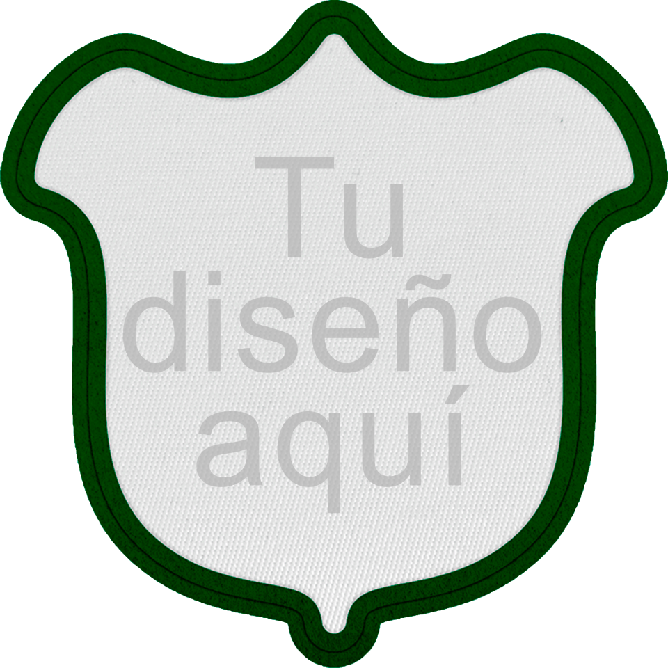 Parche Satín con Flock Personalizable Forma de Tulipán