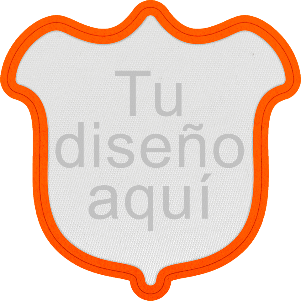 Parche Satín con Flock Personalizable Forma de Tulipán