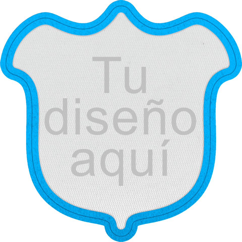 Parche Satín con Flock Personalizable Forma de Tulipán