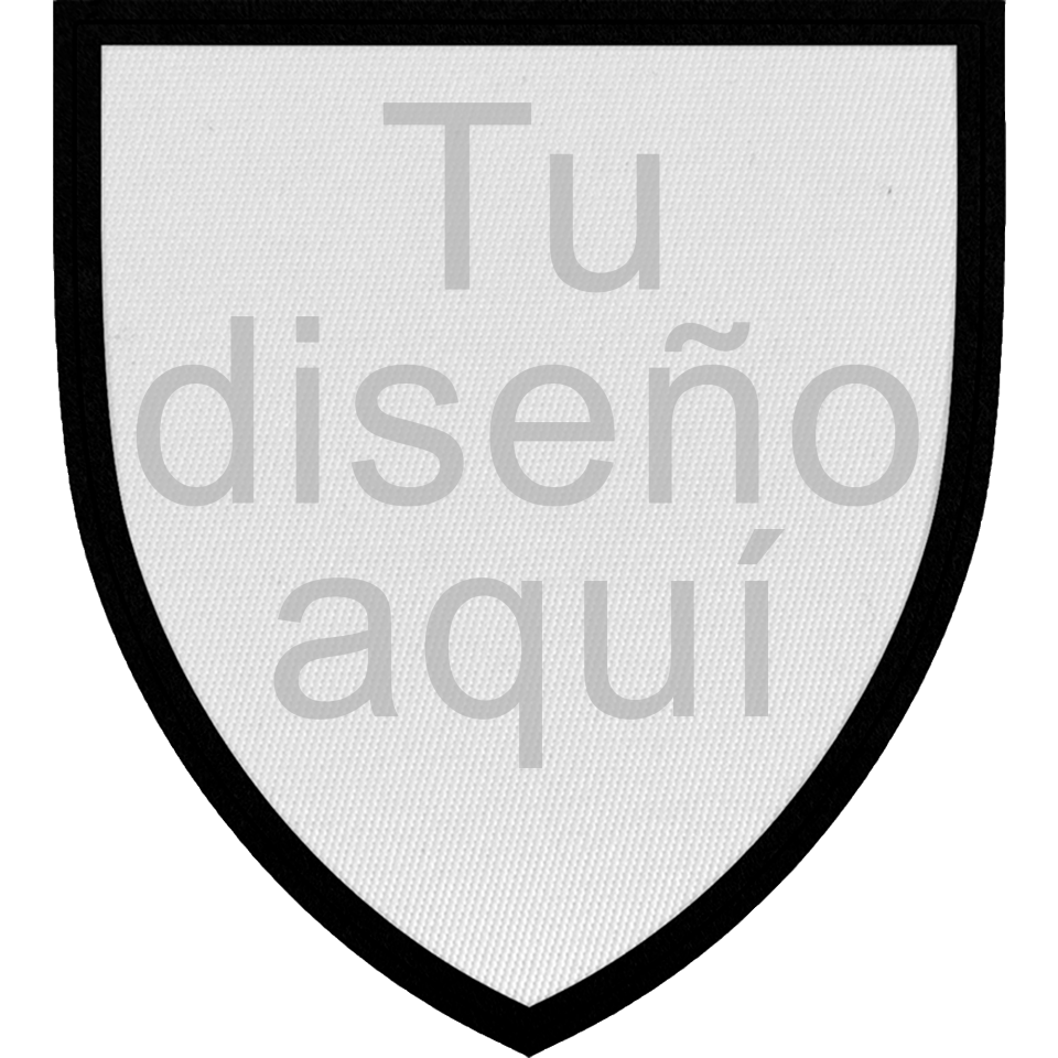 Parche con Forma de Escudo Satín Personalizable