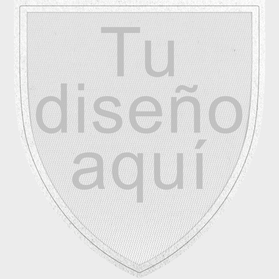 Parche con Forma de Escudo Satín Personalizable