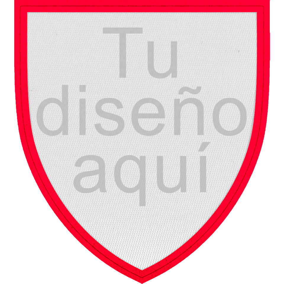 Parche con Forma de Escudo Satín Personalizable