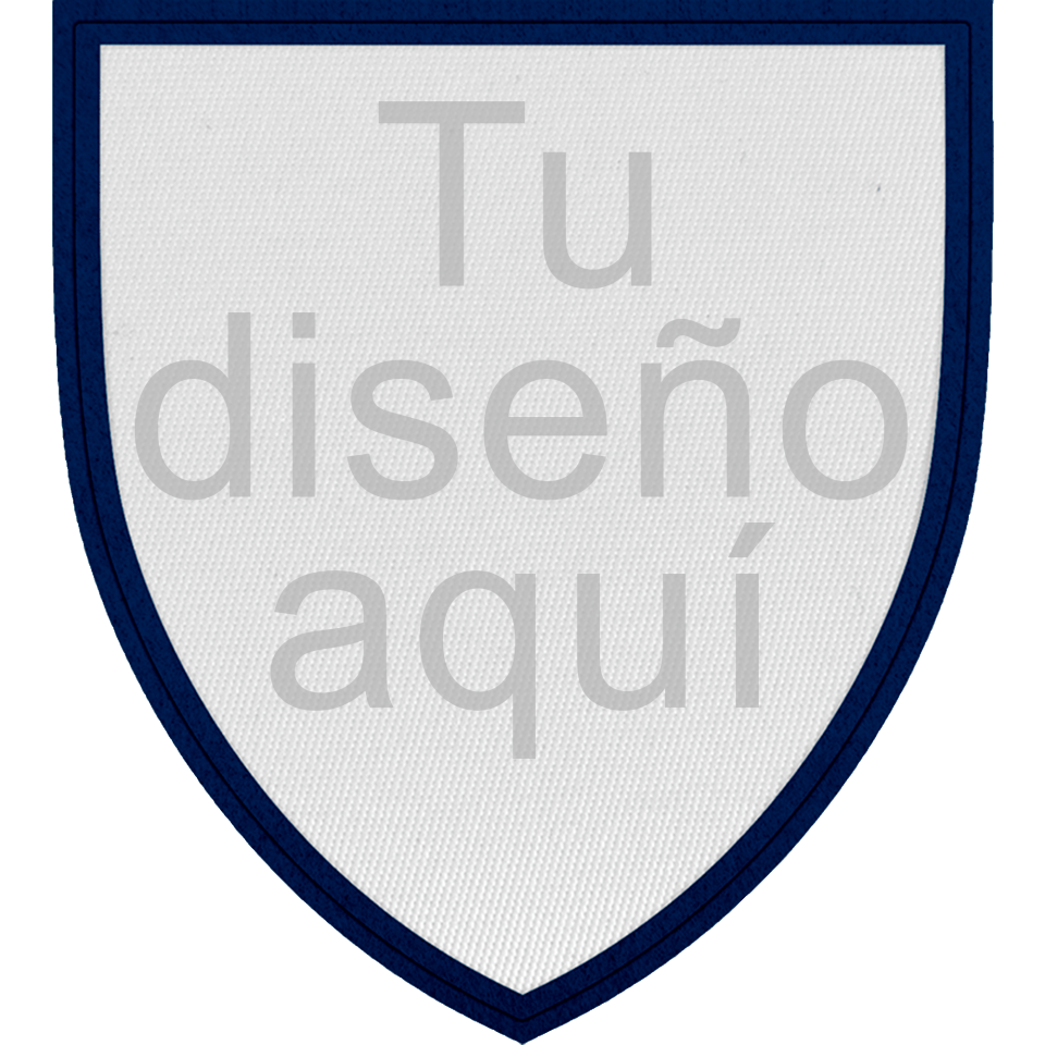 Parche con Forma de Escudo Satín Personalizable