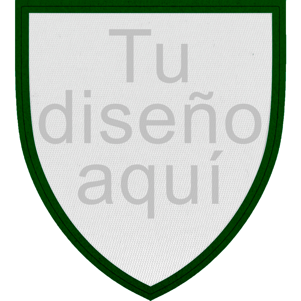 Parche con Forma de Escudo Satín Personalizable