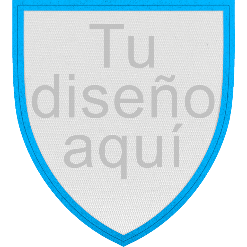 Parche con Forma de Escudo Satín Personalizable