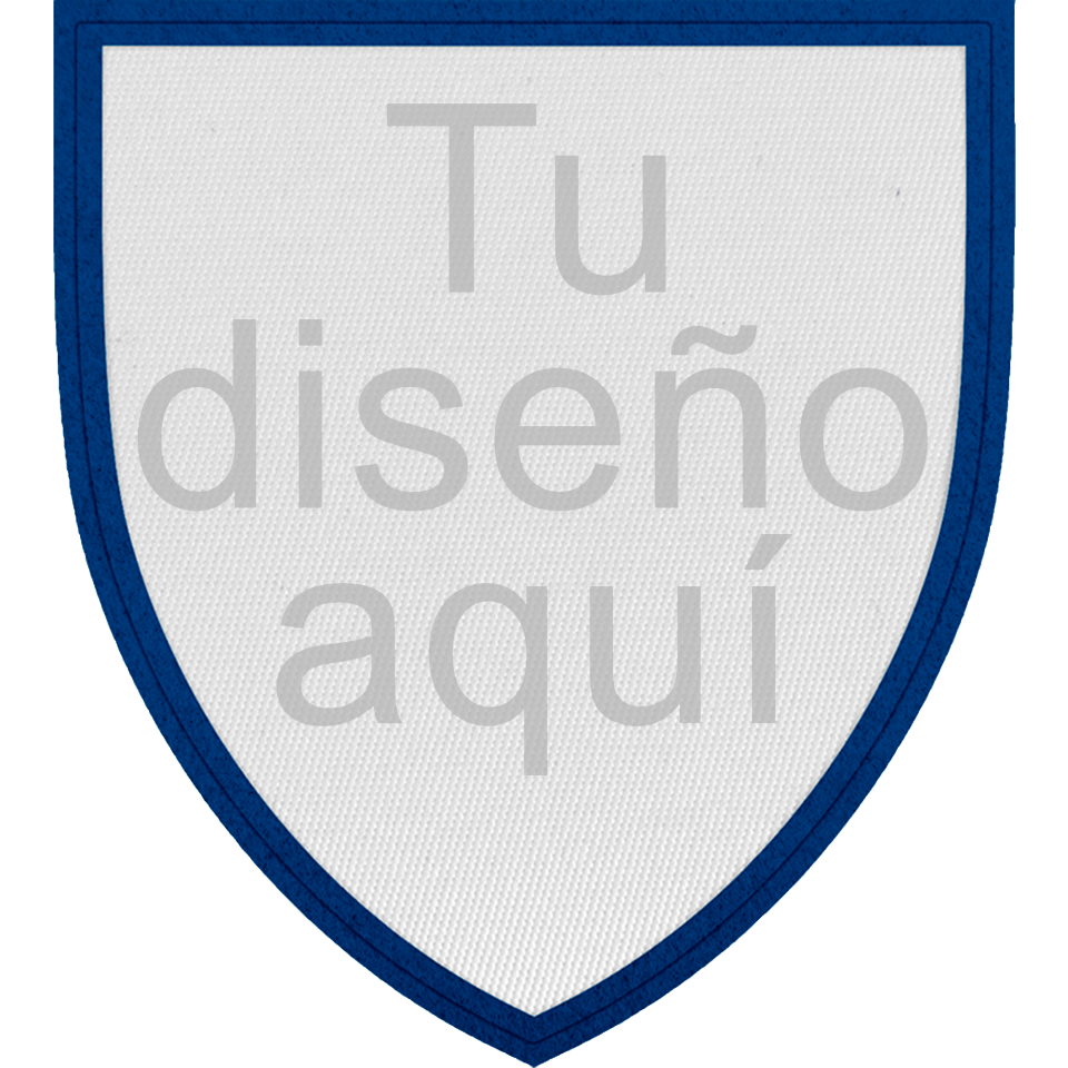 Parche con Forma de Escudo Satín Personalizable
