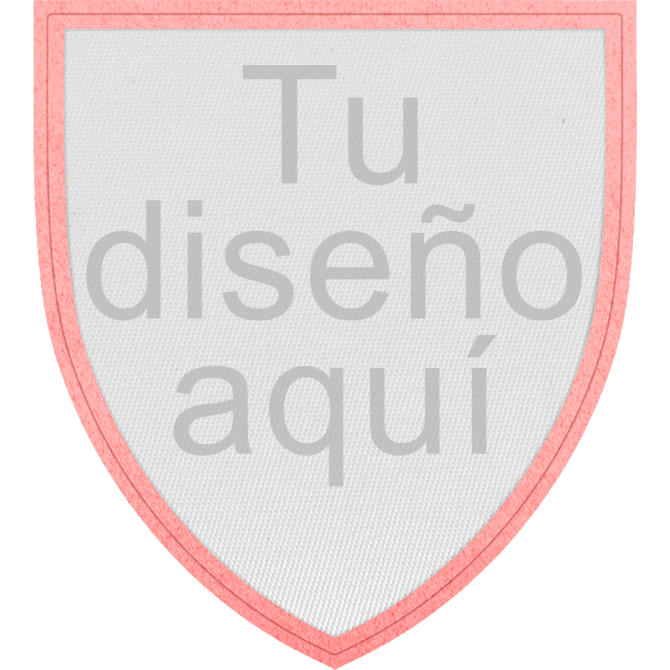 Parche con Forma de Escudo Satín Personalizable