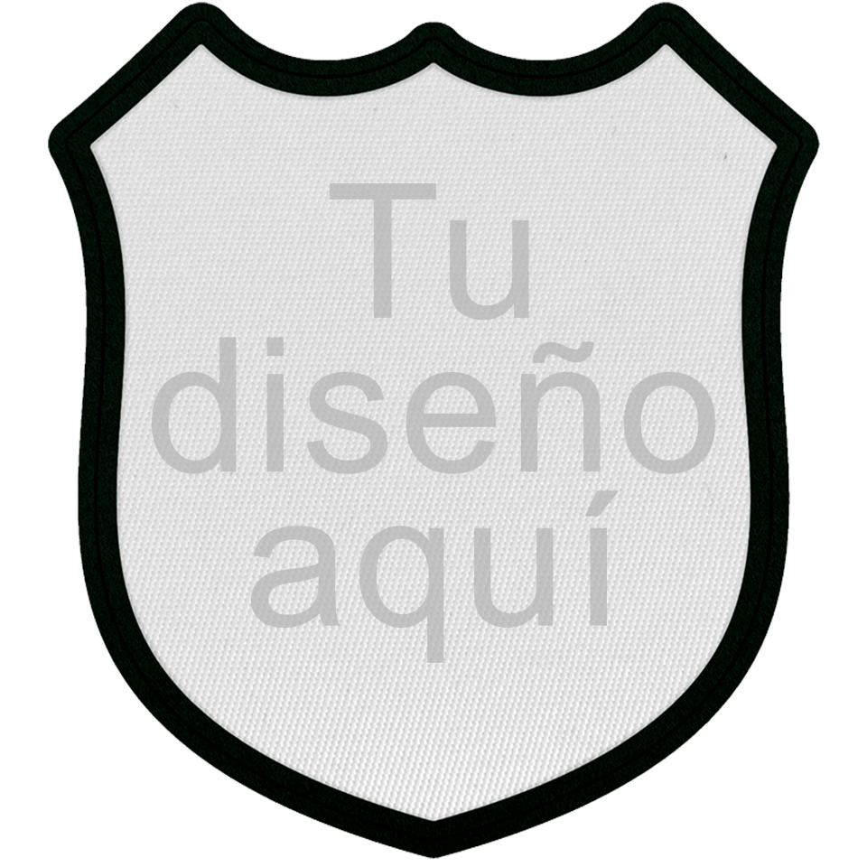 Parche Satín de Forma de Escudo Termoadhesivo