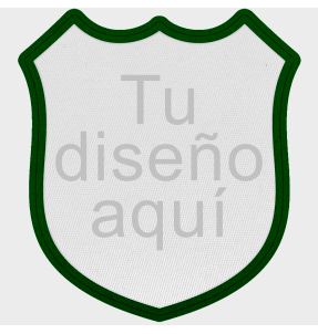 Parche Satín de Forma de Escudo Termoadhesivo