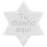 Parche Satín Flock plantilla Estrella 6 puntas Personalizable