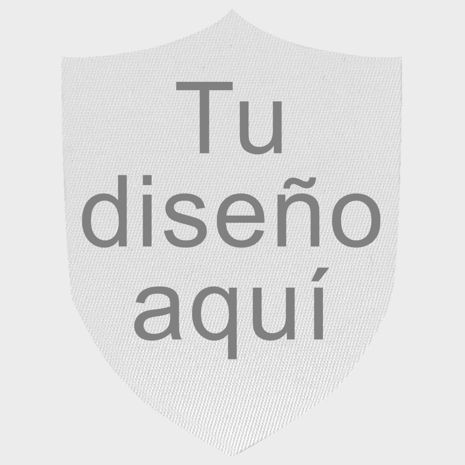 Parche SATÍN con Forma de Escudo de Color con Acabado Mate