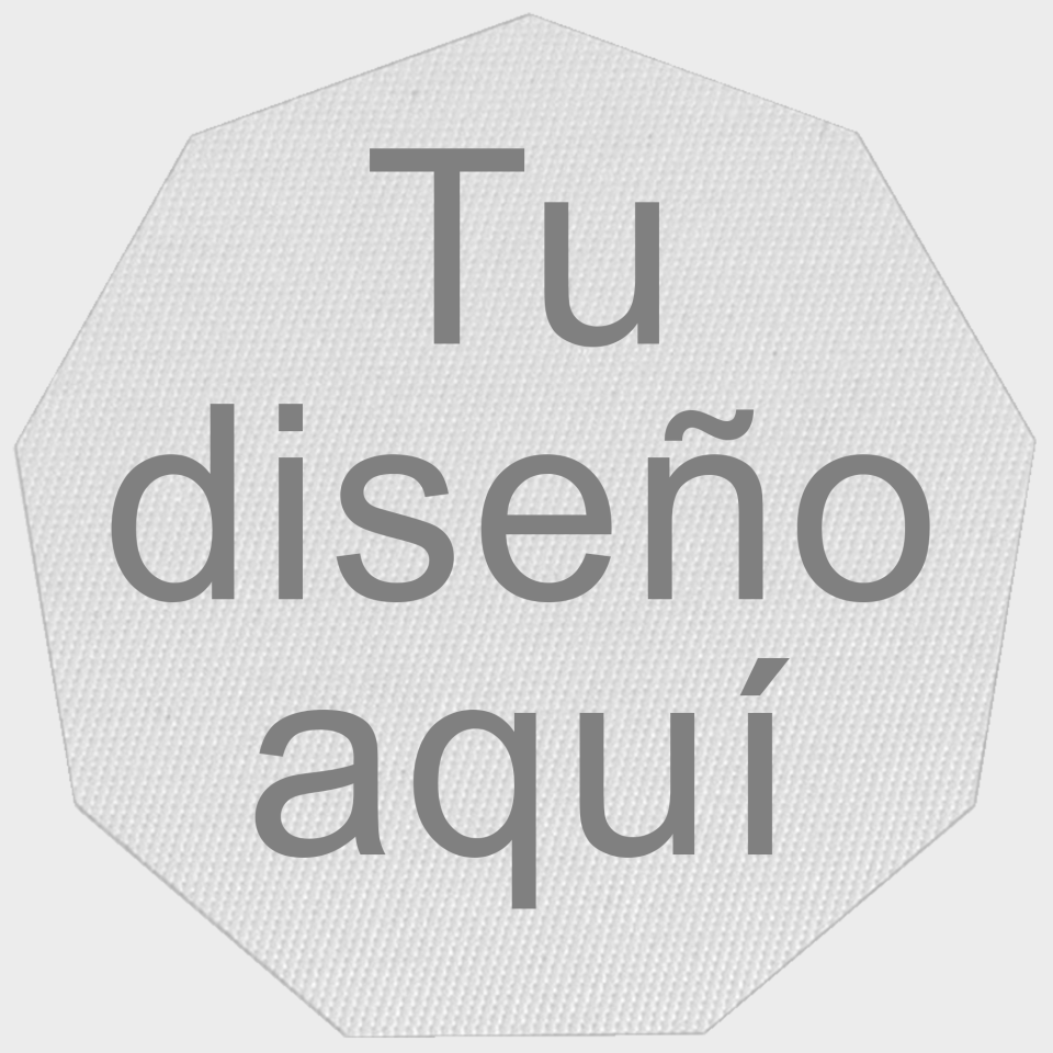 Parche SATÍN con Forma de Nonágono