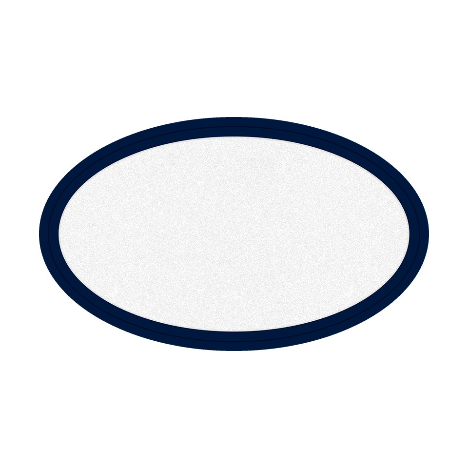 Parche Ovalado Fiberplus con DTF Eco de Color Personalizable