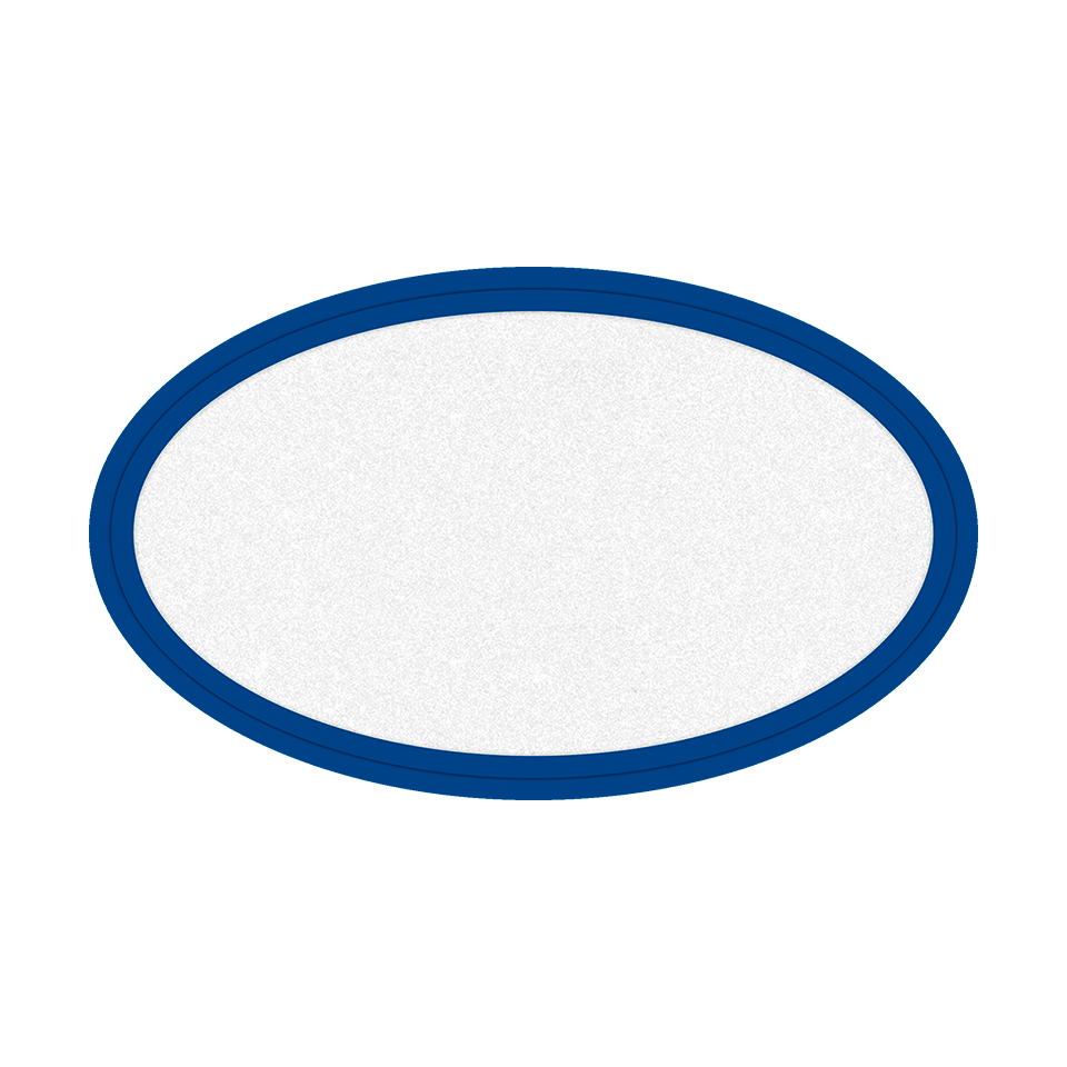 Parche Ovalado Fiberplus con DTF Eco de Color Personalizable