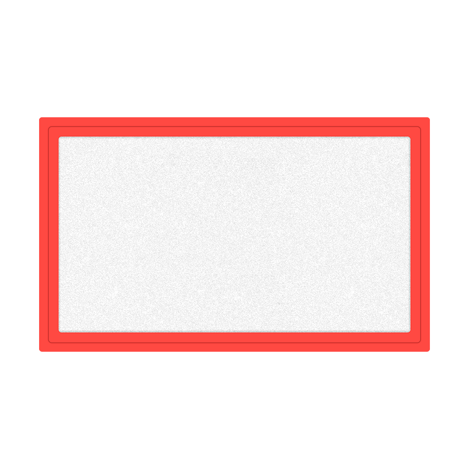 Parche Personalizable Fiberplus Forma Rectangular Acabado Mate