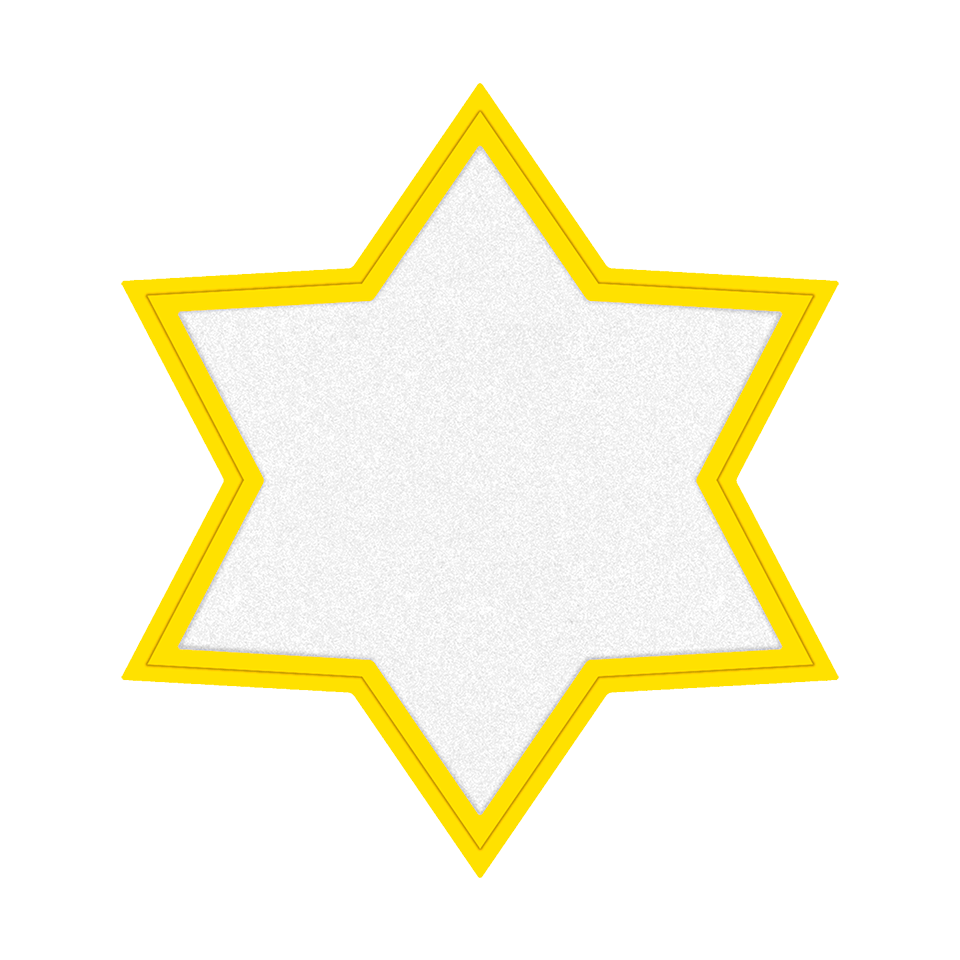 Parche FIBERPLUS con DTF Eco de Colores en Forma de Estrella