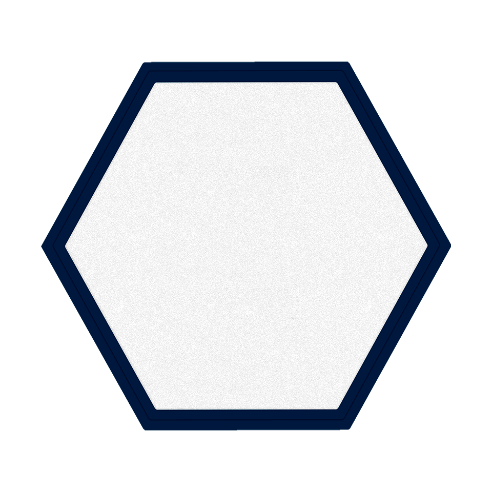 Parche Personalizable FIBERPLUS con DTF Eco en Forma de Hexagono