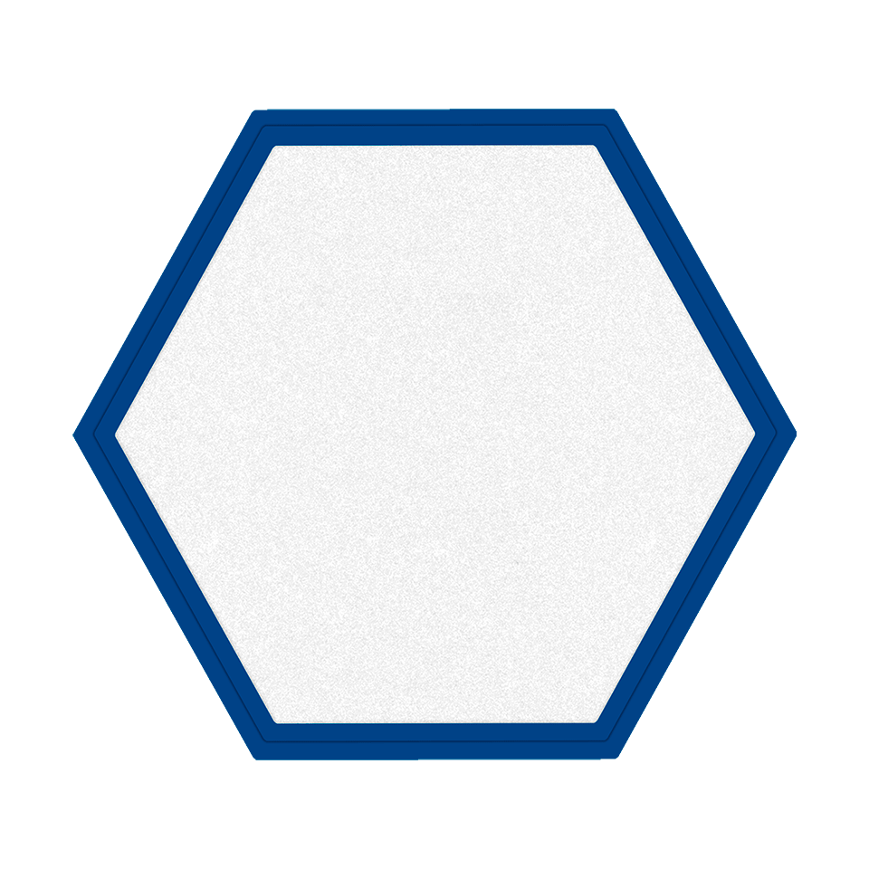 Parche Personalizable FIBERPLUS con DTF Eco en Forma de Hexagono