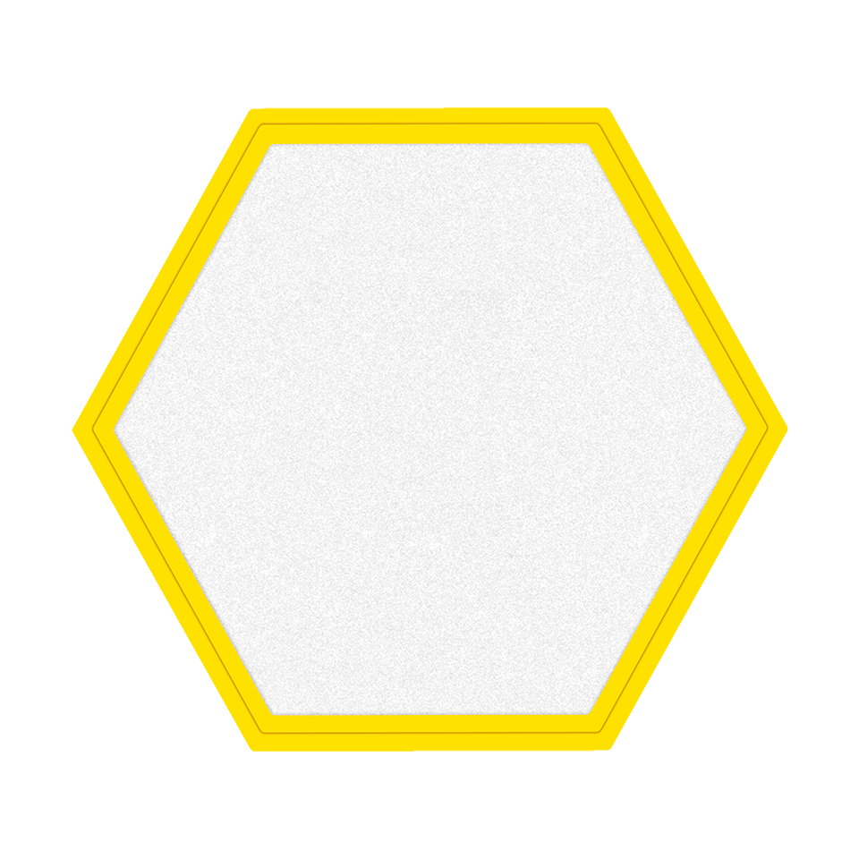 Parche Personalizable FIBERPLUS con DTF Eco en Forma de Hexagono