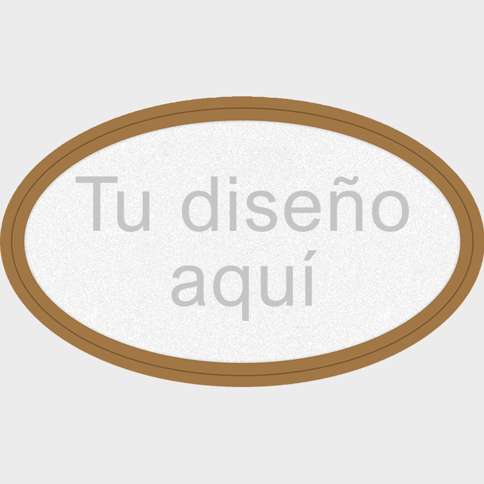 Parche Ovalado Fiberplus con DTF Eco de Color Personalizable