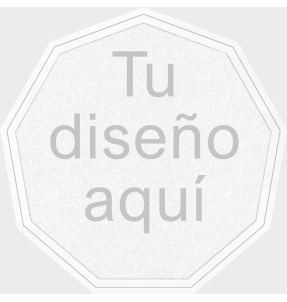 Parche FIBERPLUS con DTF Eco Termoadhesivo con forma de Nonágono