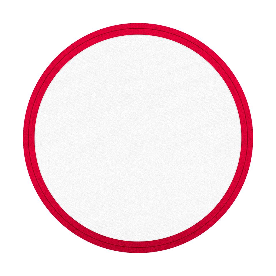 Parche VELUR con DTF Eco Flock Redondo con Acabado Mate