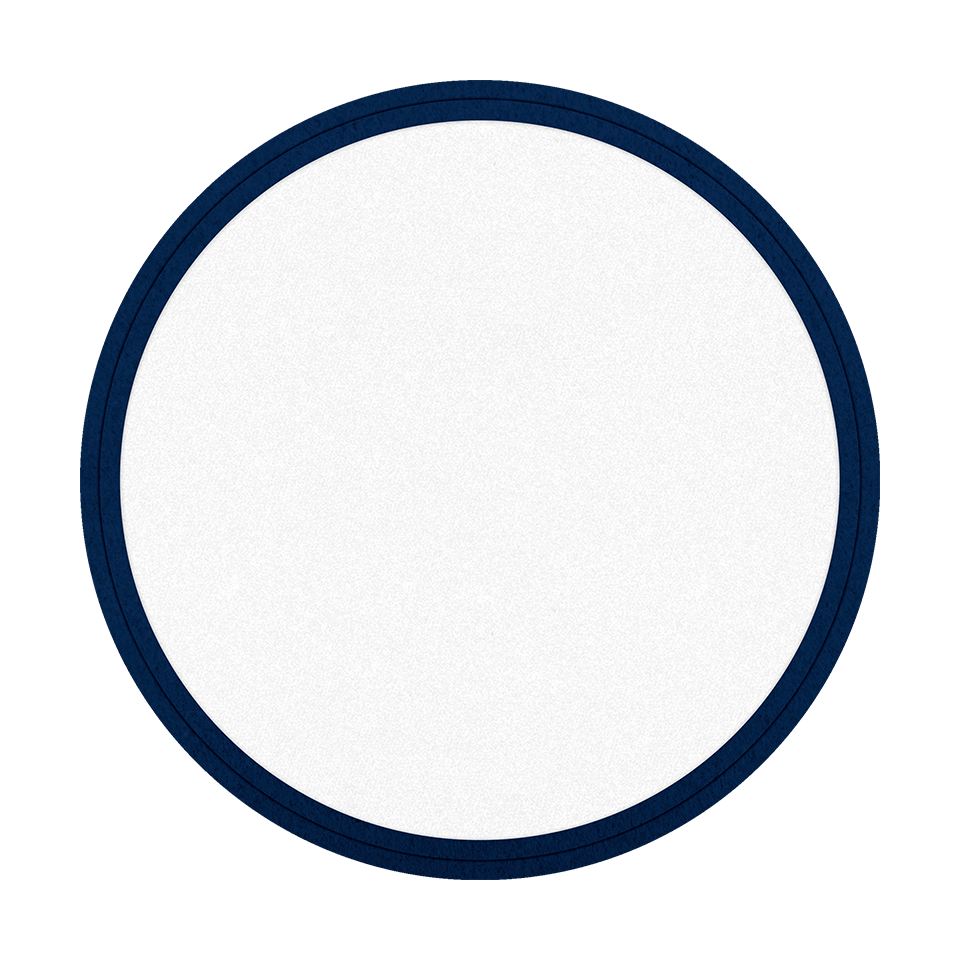 Parche VELUR con DTF Eco Flock Redondo con Acabado Mate