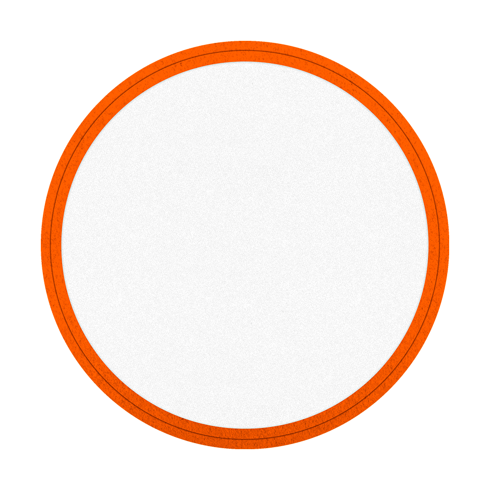 Parche VELUR con DTF Eco Flock Redondo con Acabado Mate