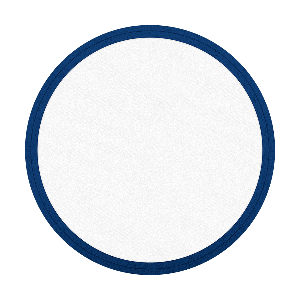 Parche VELUR con DTF Eco Flock Redondo con Acabado Mate