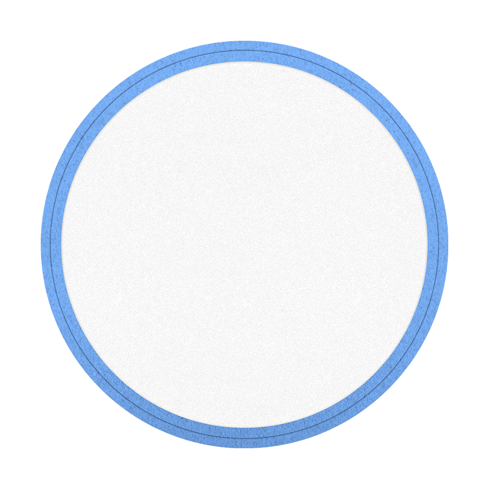 Parche VELUR con DTF Eco Flock Redondo con Acabado Mate